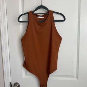 ReoRia Rust Sleeveless Bodysuit
